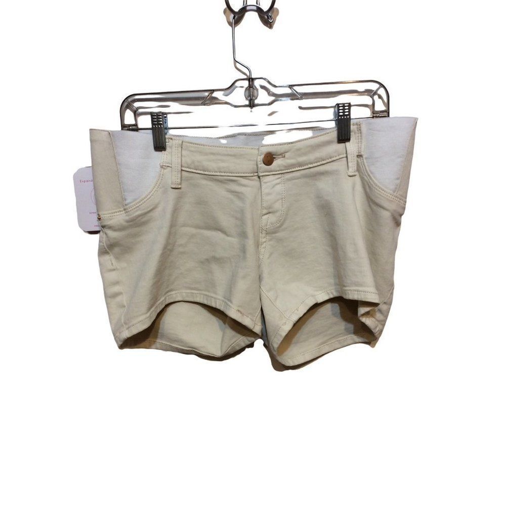 ISABEL Side Panels Short  4 Cream Cotton/Polyester/Spandex